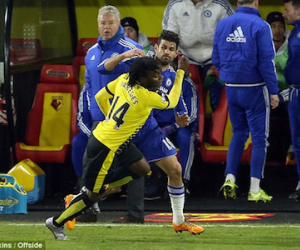 HLV Hiddink tố hậu vệ Watford đánh Diego Costa