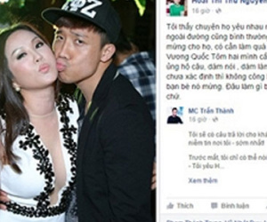 Hoa hậu Thu Hoài bênh vực, ủng hộ Trấn Thành yêu Hari Won