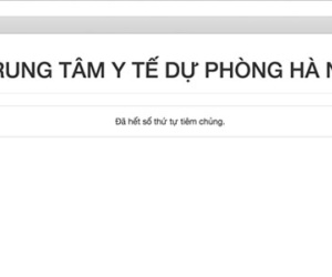 Website đăng ký tiêm Pentaxim quá tải