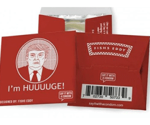 Mỹ bán bao cao su in hình tỷ phú Donald Trump