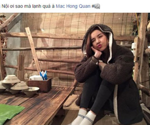 Kỳ Hân ra Hà Nội đón sinh nhật cùng Mạc Hồng Quân