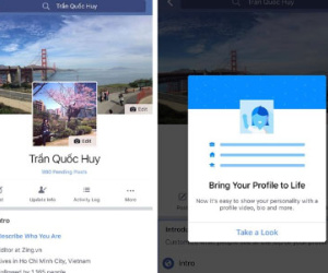 Facebook đổi ảnh đại diện chính giữa trên di động