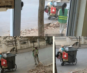 Con theo mẹ đi quét rác và những bình luận vô tâm của dân mạng