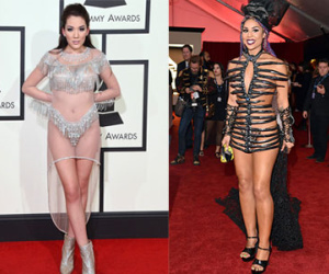 Những kiểu mặc phản cảm ở Grammy 2016