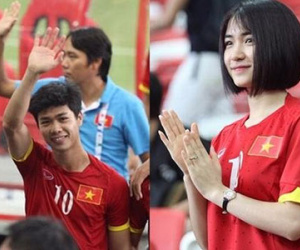 Trước khi sang Nhật, Công Phượng “dành trọn 1 đêm” cho Hòa Minzy