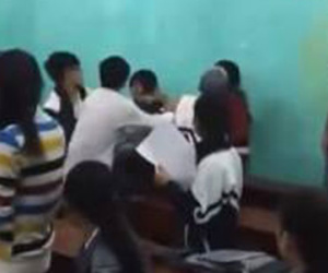 Thực hư clip nữ sinh bị đánh dã man trong lớp học
