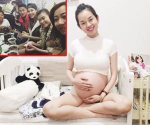 Mạc Hồng Quân vui vẻ bên Kỳ Hân khi Ly "Kute" sắp sinh nở