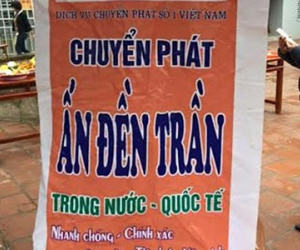 Dịch vụ chuyển phát nhanh ấn Đền Trần gây sốc