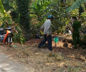 Phát hiện thi thể cụ ông trong rẫy tiêu