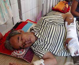 Cụ ông bị chém gục trong căn chòi vắng