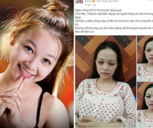 Sốc với hình ảnh cô gái xinh đẹp bị chồng đánh khi đang ở cữ, ngay trước ngày 8/3