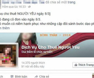 Chi tiền triệu thuê người yêu dịp mồng 8/3, khách sộp vớ phải tình huống trớ trêu