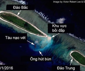 Trung Quốc bị nghi mở rộng bồi đắp trái phép ở Hoàng Sa