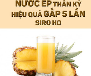 Nước ép "thần kỳ" này chữa ho hiệu quả gấp 5 lần siro
