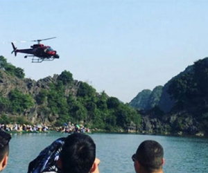 Trực thăng "Kong: Skull Island" quay cảnh Ninh Bình từ trên cao