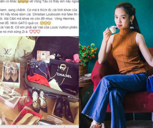 Cô nàng tai tiếng Thúy Vi bị cư dân mạng liên tục "bóc mẽ" khoe hàng fake