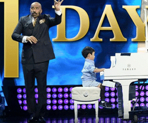 Thần đồng gốc Việt Evan Le lên sóng NBC cùng Steve Harvey