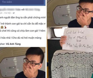 Chàng trai "mặc váy ren, đi xe buýt" khiến cư dân mạng "dậy sóng"