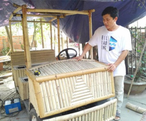 Ôtô tre chạy điện giá 100 triệu xôn xao Đà Nẵng