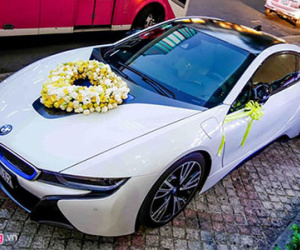 BMW i8 dùng làm xe hoa ở Sài Gòn