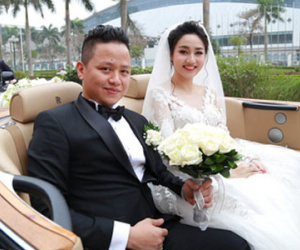 Choáng với dàn siêu xe trong đám cưới Á hậu Trà My