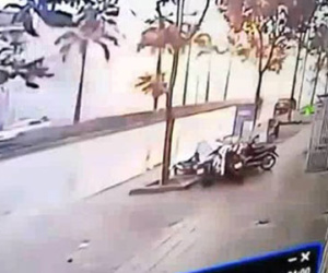 Camera ghi khoảnh khắc phát nổ tại Văn Phú, Hà Đông