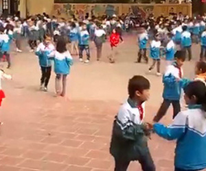 Clip học sinh khiêu vũ trong sân trường khiến dân mạng thích thú