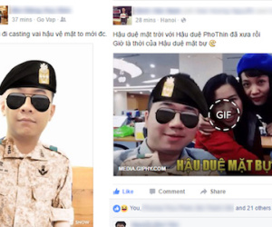 Phần mềm selfie ăn theo phim "Hậu duệ mặt trời" gây bão Facebook