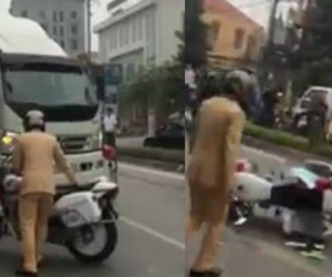 Thầy giáo lái xe tải vi phạm bỏ chạy gần 20km
