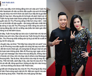 Thu Phương lại vướng scandal sau khi bị Tuấn Hưng "phản pháo"