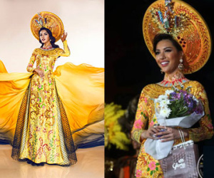 Việt Nam vào Top 3 trang phục dân tộc đẹp nhất Miss Eco 2016