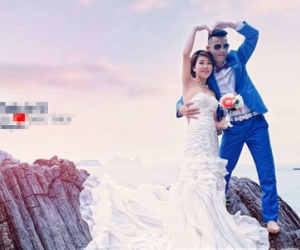 Ảnh cưới "đẹp như mơ'" của Hiệp Gà và vợ 3
