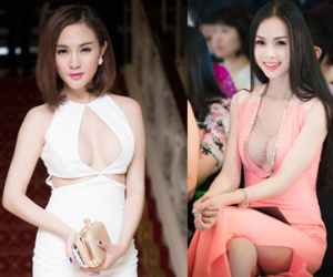 1001 kiểu váy khoét ngực táo bạo của mỹ nữ Việt