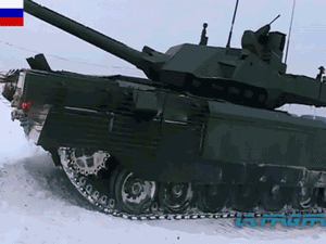 Siêu xe tăng Armata luyện tập trong mùa đông giá rét
