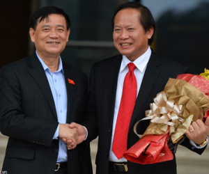 Tân phó thủ tướng, bộ trưởng rạng rỡ ngày nhậm chức