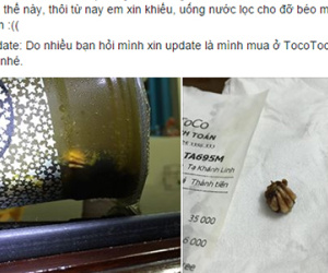 Vật thể lạ xuất hiện trong cốc trà sữa ở Hà Nội: Đại diện cửa hàng nói gì?