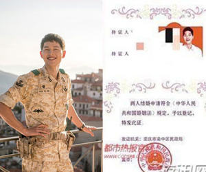 Cuồng "Hậu duệ Mặt Trời", cô gái tự đăng kí kết hôn với Song Joong Ki