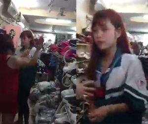 Thiếu nữ xinh đẹp suýt bị "lột đồ" vì dám ngang nhiên ăn trộm
