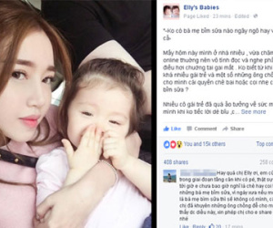 Elly Trần được 15.000 like sau 20 phút khi bênh các "mẹ bỉm sữa"