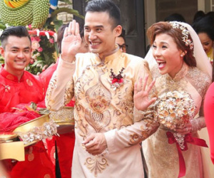 Khoảnh khắc tinh nghịch trong lễ cưới Lương Thế Thành