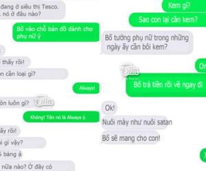 "Chết cười" với ông bố lần đầu mua băng vệ sinh cho con gái