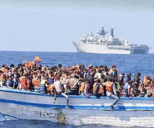 Chìm tàu chở người di cư từ Libya, gần 500 người thiệt mạng