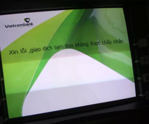 Hệ thống ATM Vietcombank Đà Nẵng tê liệt nhiều giờ liền