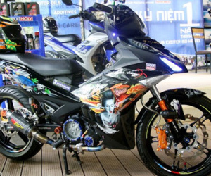 Exciter 150 phong cách xăm nghệ thuật Nhật Bản