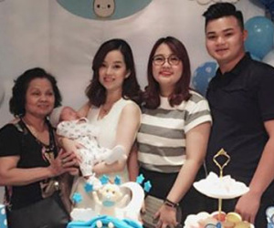 Ly "kute" làm tiệc đầy tháng hoành tráng cho con trai