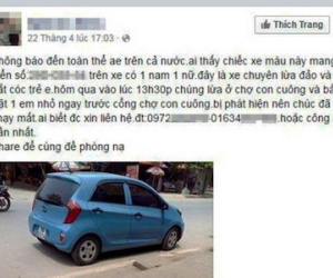 Triệu tập người tung tin bắt cóc “hụt” trẻ em trên Facebook