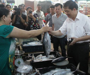 Đà Nẵng: Ngày đầu ra chợ, cá sạch được bán nhanh