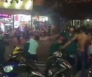 Xôn xao clip dân quân đánh, trấn áp một nhóm thanh niên