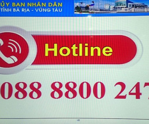 Bà Rịa - Vũng Tàu công bố đường dây nóng của lãnh đạo