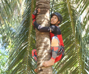 Các tay đua "Cuộc đua kỳ thú" chật vật trèo dừa, chăn vịt